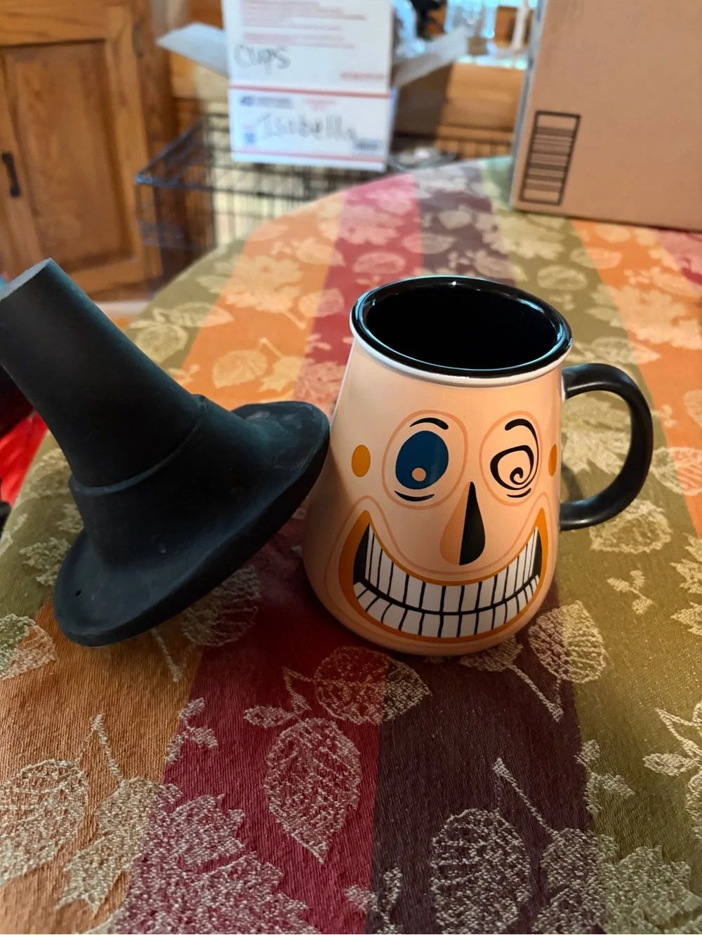 Nightmare Before Christmas Ceramic Mug with Black top hat